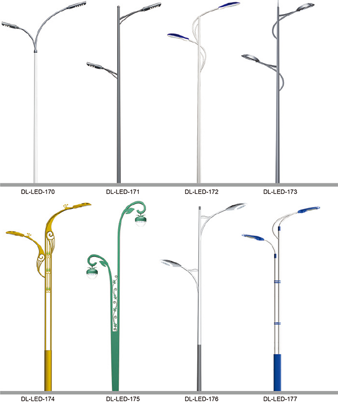 DL-LED-170 ~ DL-LED-177 Soilse sráide faoi stiúir ardchumhachta