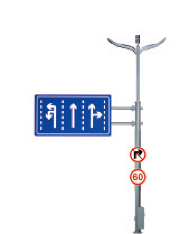 Post Lampa Cuimsitheach C-Type Soilse sráide faoi stiúir ardchumhachta